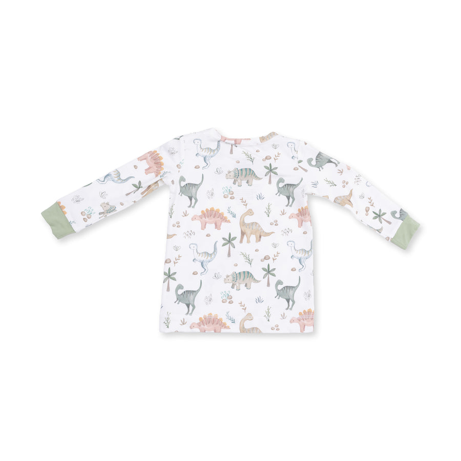 Long Sleeve Bamboo Loungewear Set - Sweet Baby Dinos