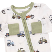 Bamboo Zipper Romper - Future Farmer