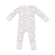 Bamboo Zipper Romper - Floral Deer