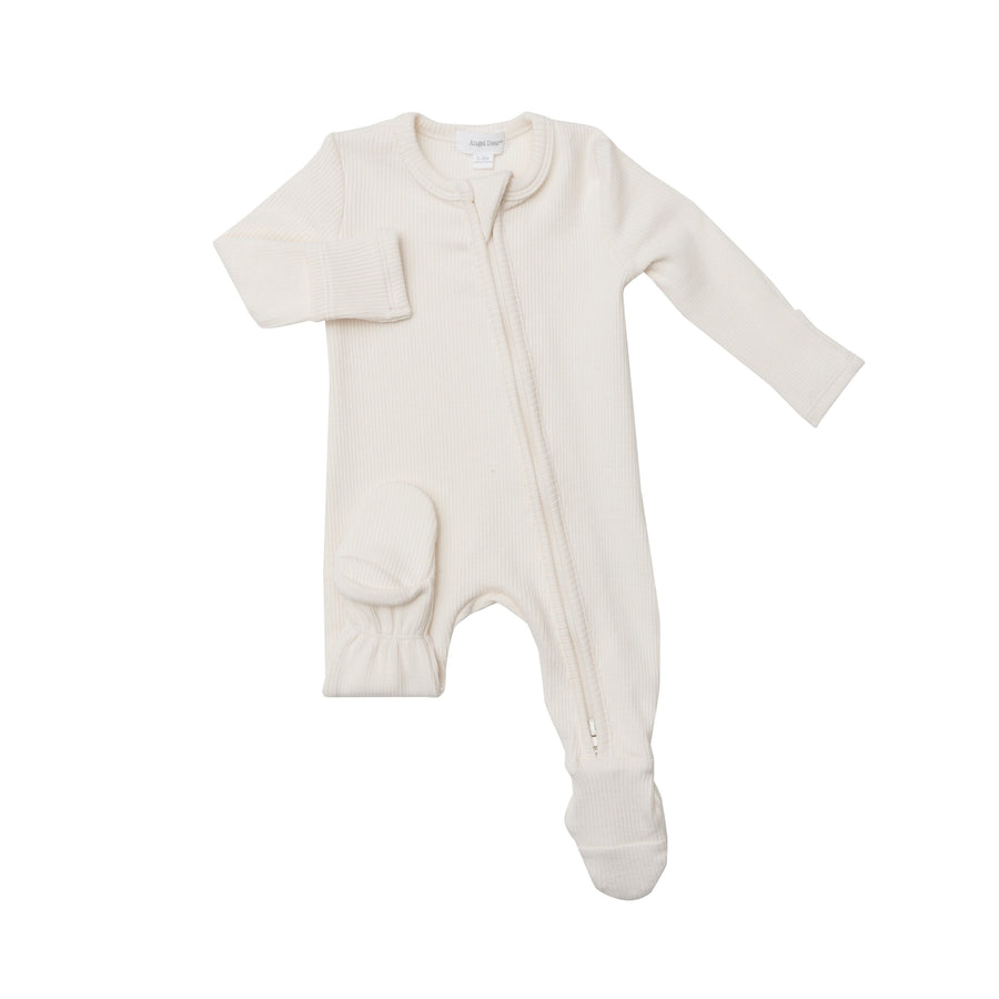 Bamboo Zipper Footie - Sugar Swizzle
