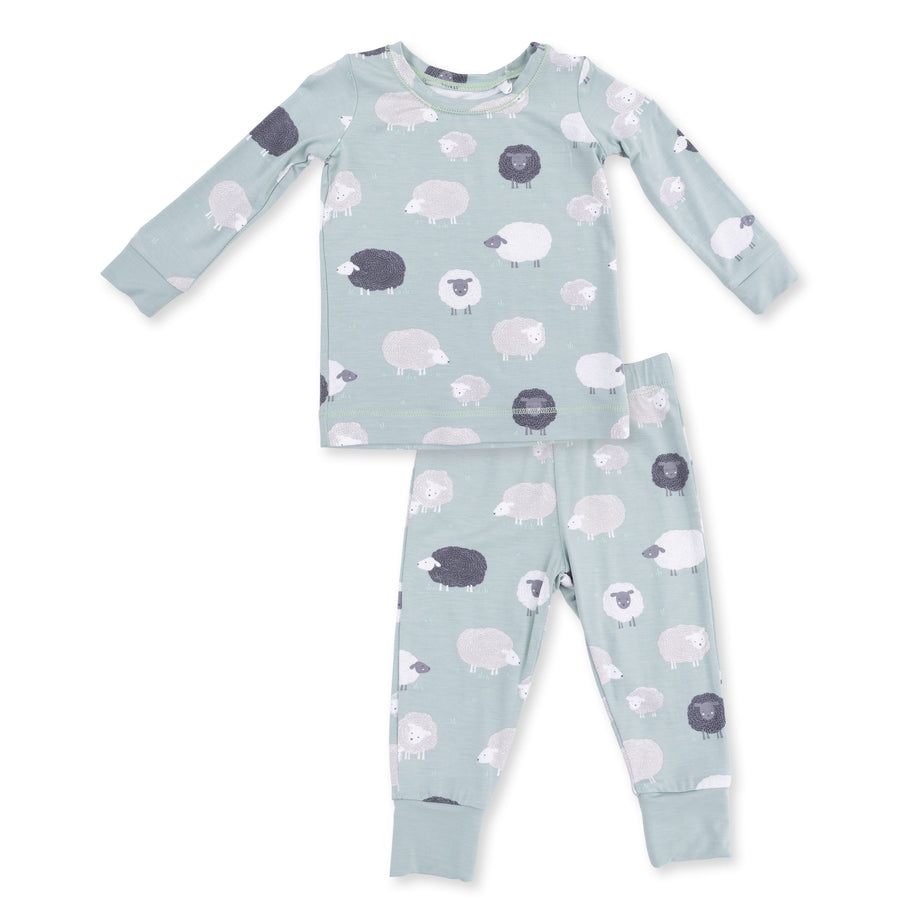 Long Sleeve Bamboo Loungewear Set - Black Sheep