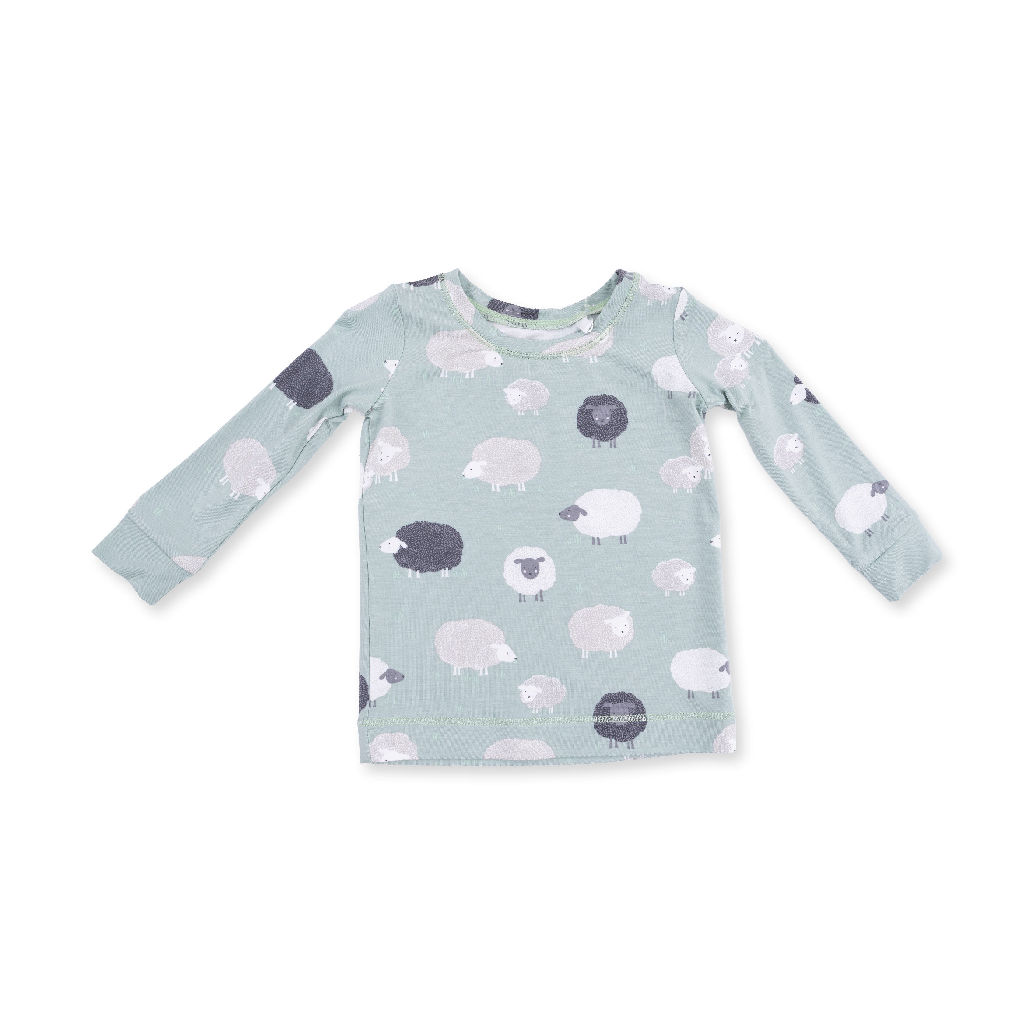 Long Sleeve Bamboo Loungewear Set - Black Sheep
