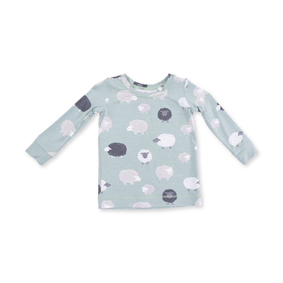 Long Sleeve Bamboo Loungewear Set - Black Sheep
