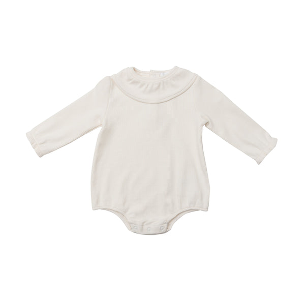Ruffle Collar Long Sleeve Bodysuit - Sugar Swizzle