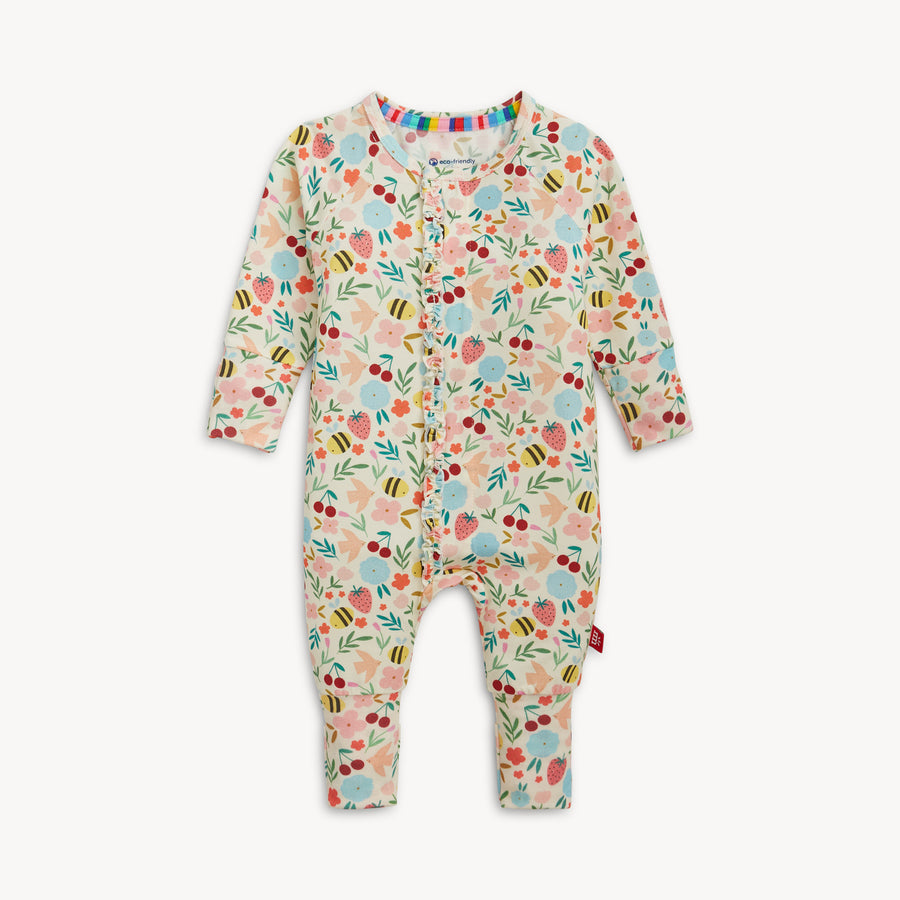 Modal Magnetic Ruffle Convertible Coverall - Honey Blossom
