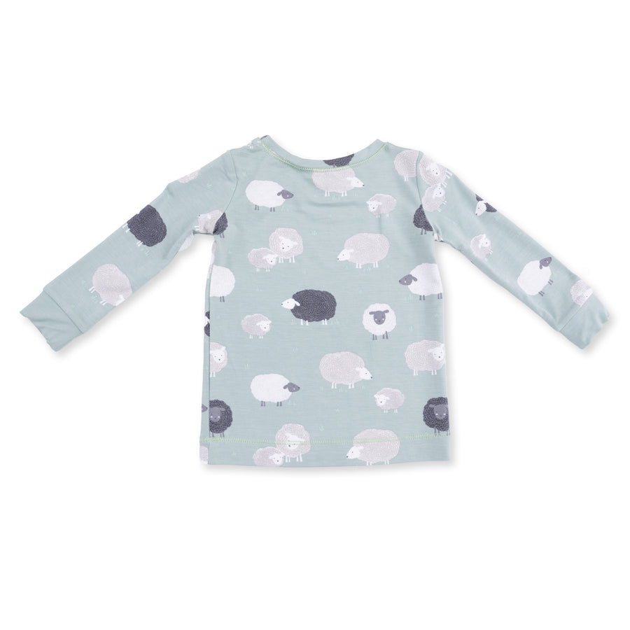 Long Sleeve Bamboo Loungewear Set - Black Sheep