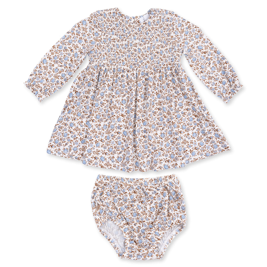 Caitlyn Smocked Bodice Dress and Bloomer - Hazel Floral