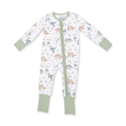 Bamboo Zipper Romper - Sweet Baby Dinos