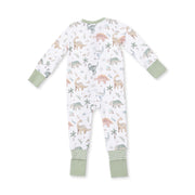 Bamboo Zipper Romper - Sweet Baby Dinos