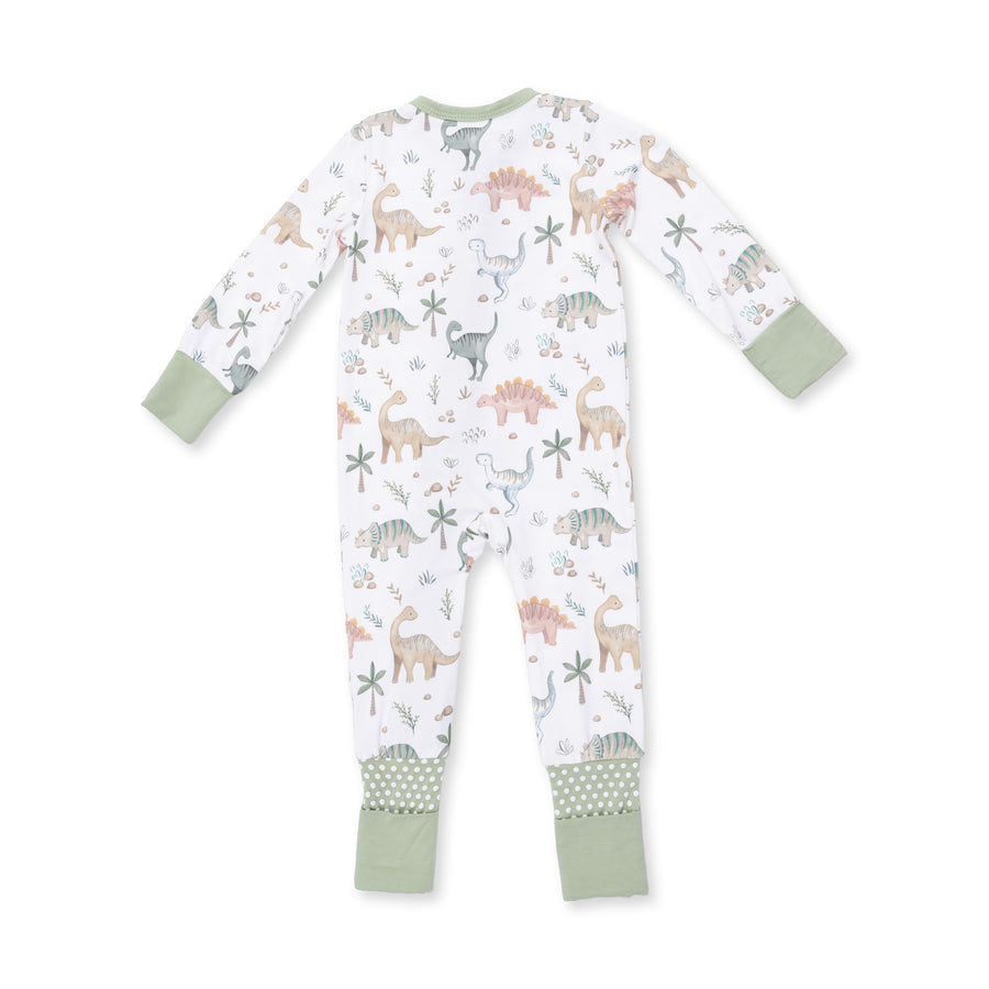 Bamboo Zipper Romper - Sweet Baby Dinos