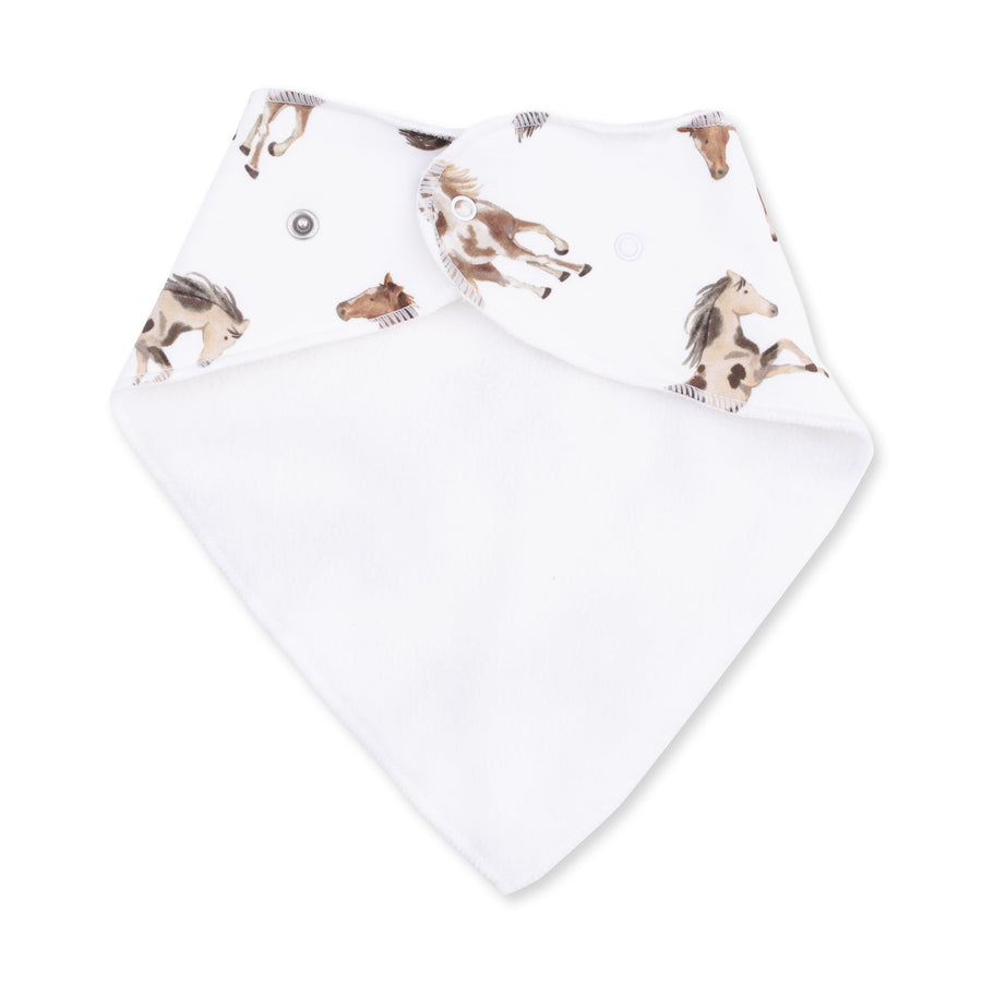 Bamboo Bandana Bib - Wild Horses