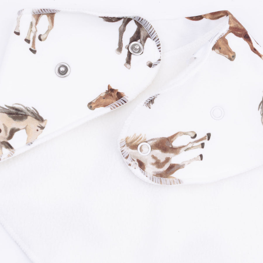 Bamboo Bandana Bib - Wild Horses