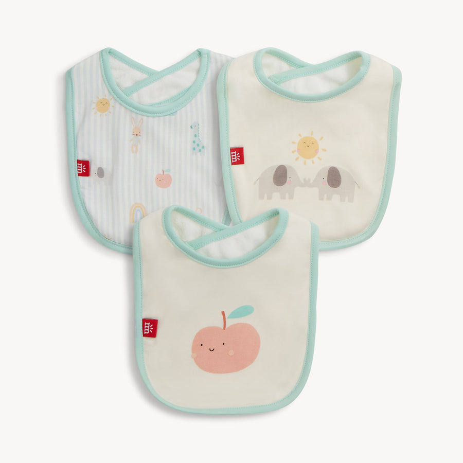 Modal Magnetic Bib Set - Blue Lullaby Sky