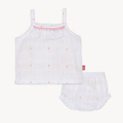 Cotton Tank and Bloomer - White