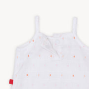Cotton Tank and Bloomer - White