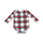 Bamboo Bodysuit - Holiday Plaid
