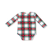 Bamboo Bodysuit - Holiday Plaid