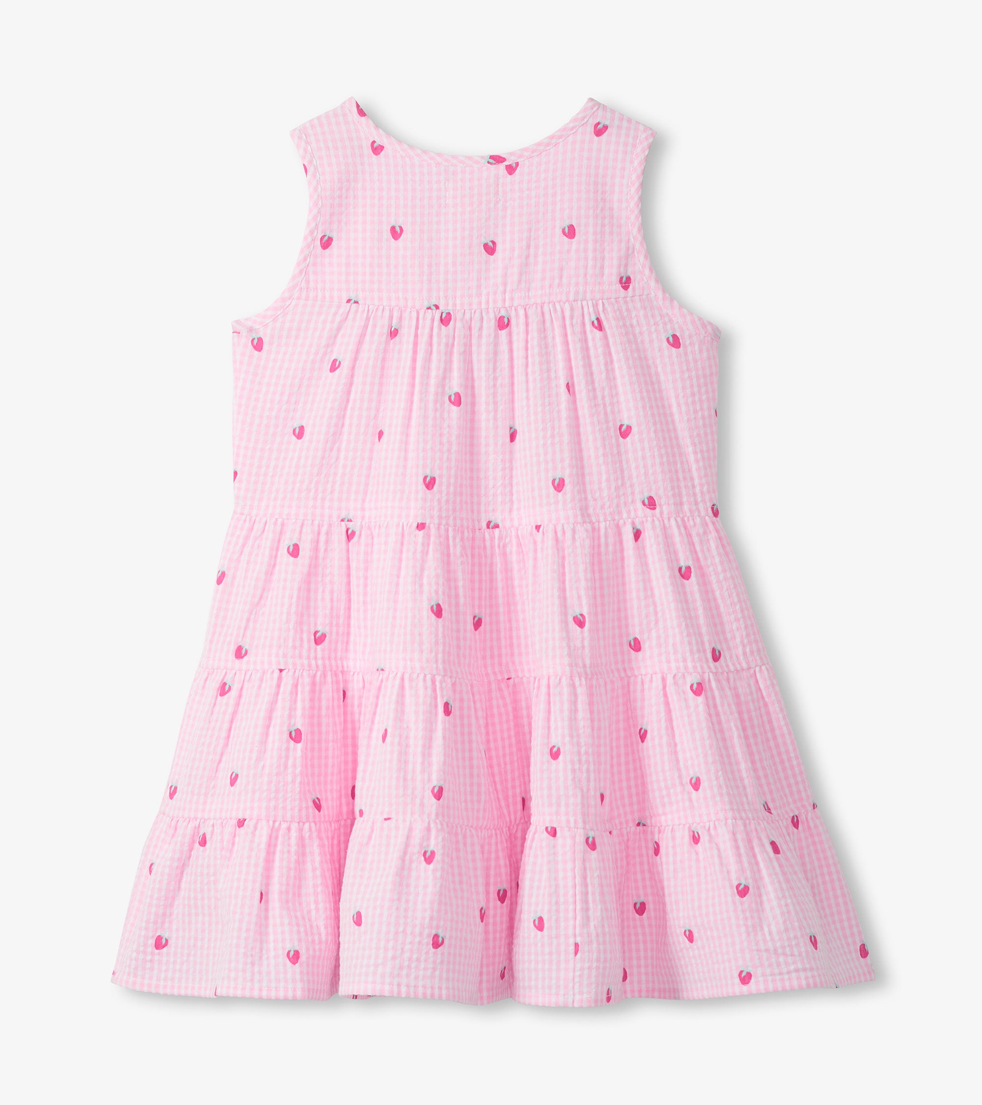 Layered Tiered Dress - Gingham Berries
