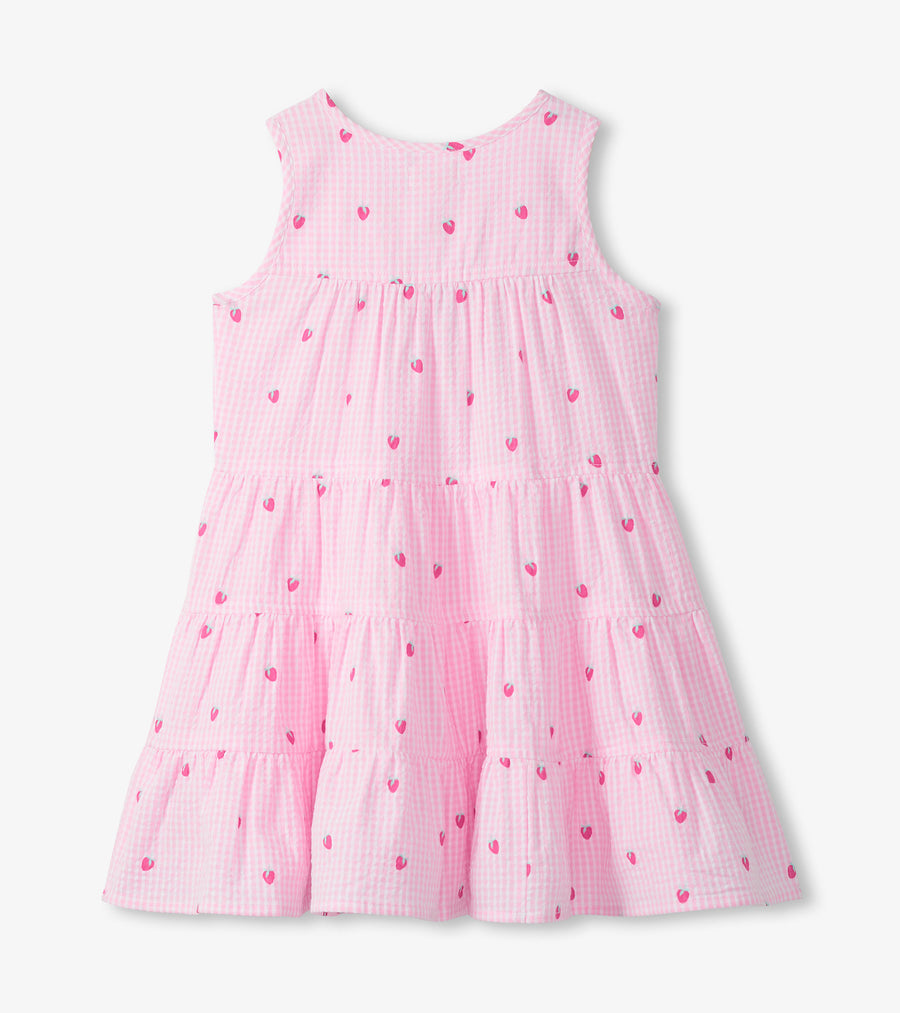 Layered Tiered Dress - Gingham Berries