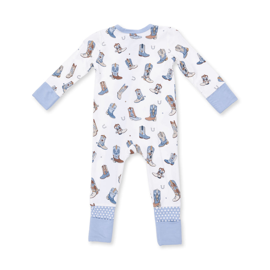 Bamboo Zipper Romper - Buckaroo Boots