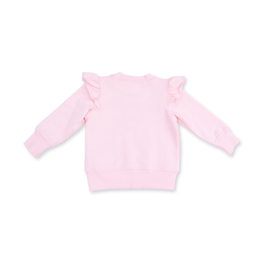 Ruffle Sweatshirt - Christmas Lights Merry