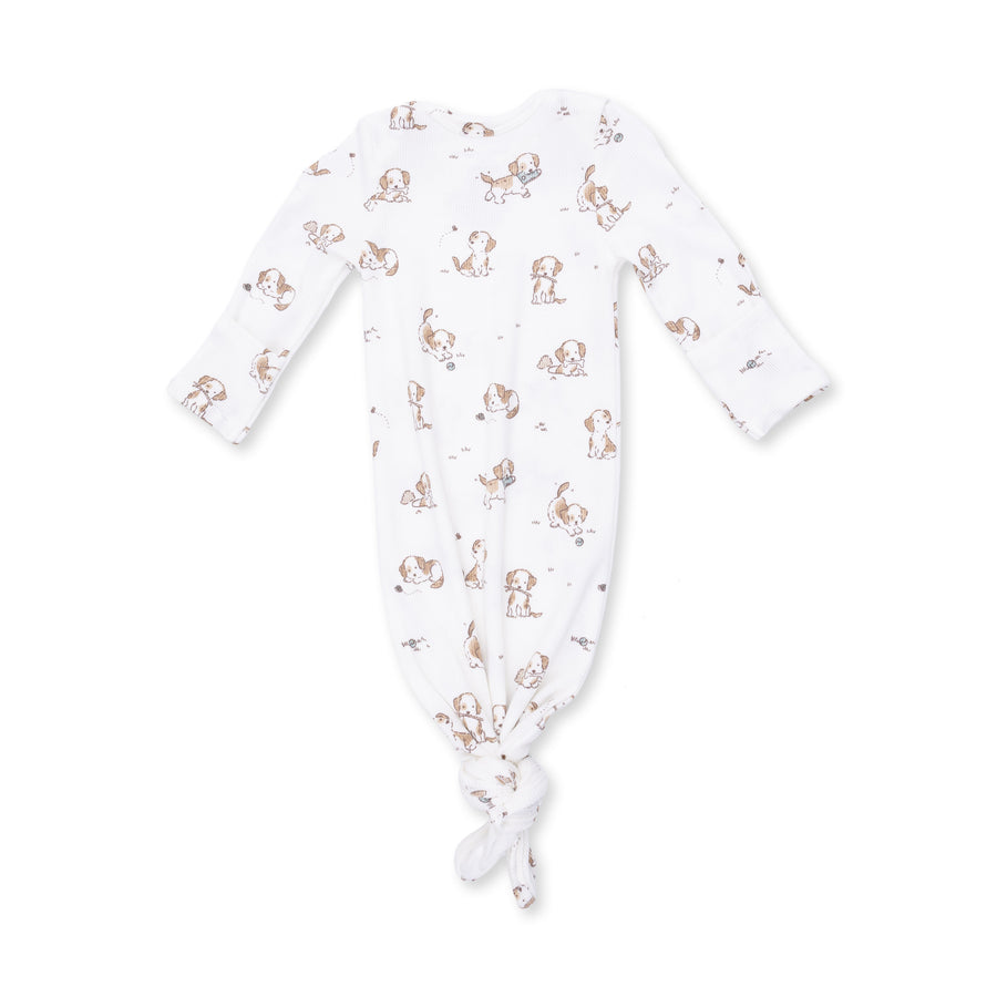 Knotted Gown and Hat - Explorer Puppy - Blue