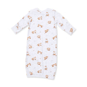 Lap Shoulder Gown and Knotted Hat - Little Explorer Fox