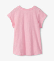 Tie Front Tee- Summer Palm