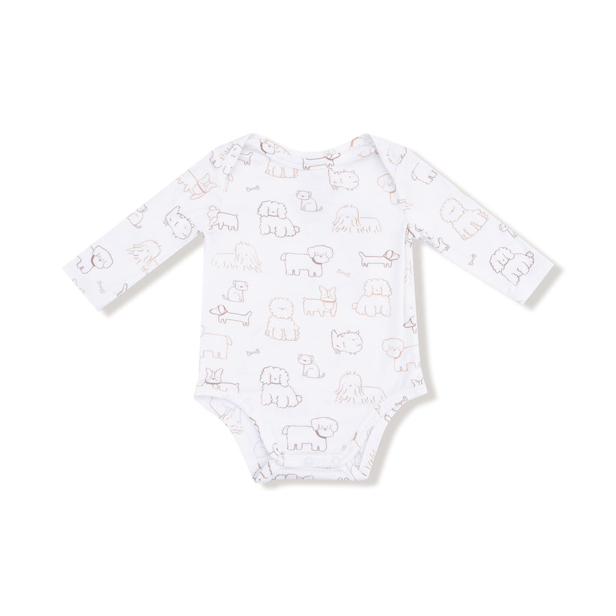 Bamboo Bodysuit - Neutral Pups