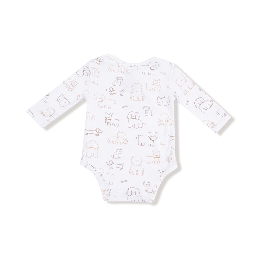 Bamboo Bodysuit - Neutral Pups