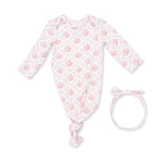 Knotted Gown and Headband - Rose Bow Lattice