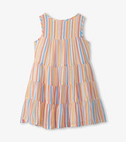Layered Tiered Dress - Sunny Stripes