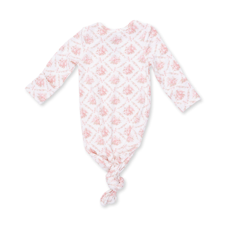 Knotted Gown and Headband - Rose Bow Lattice