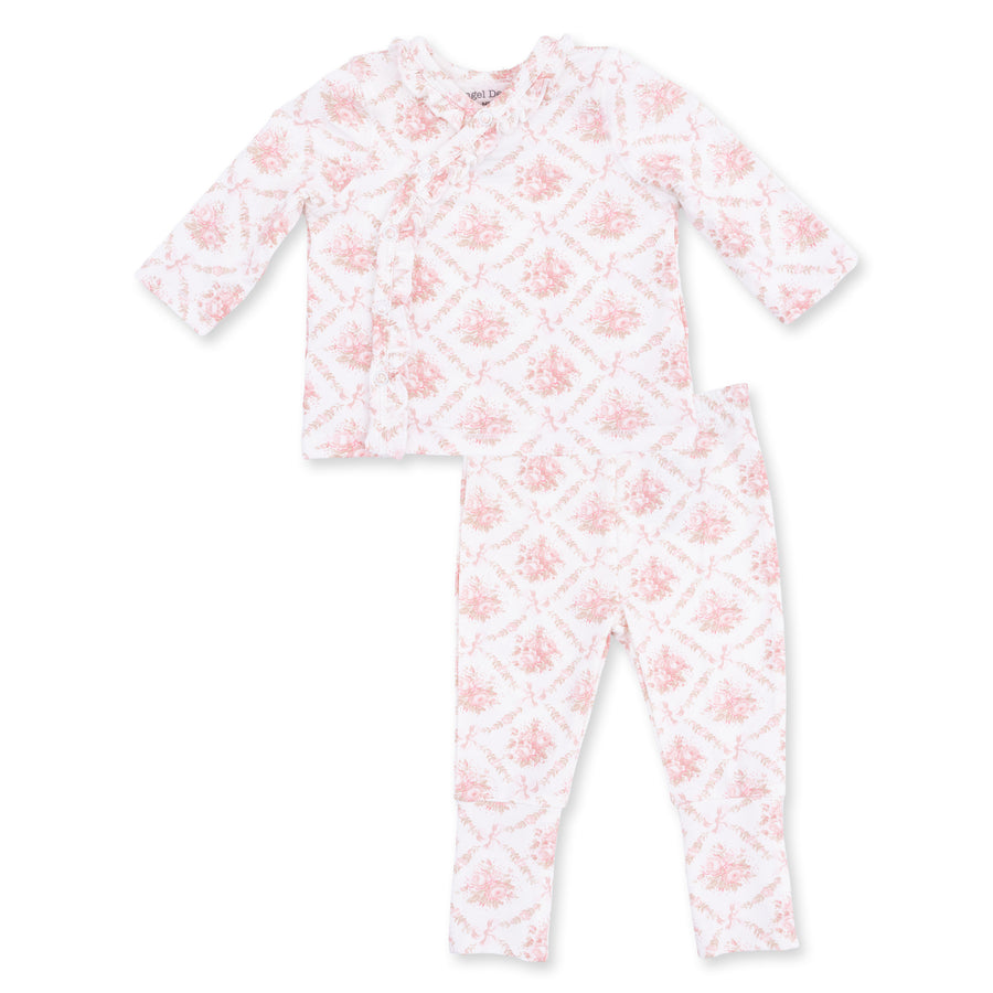 Take Me Home Set with Convertible Pant - Rose Bow Lattice