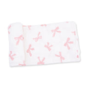 Bamboo Swaddle Blanket -  Pretty Bows