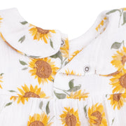 Classic Bubble with Peter Pan Collar - Baby Sunflower
