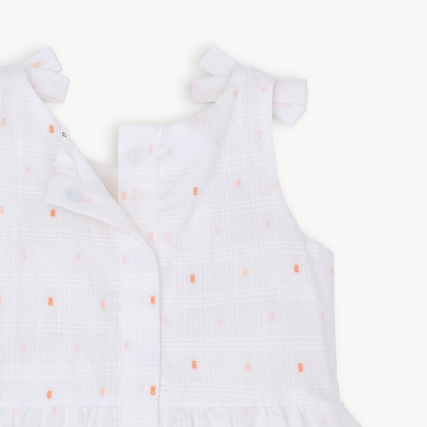 Cotton Tank Dress - White
