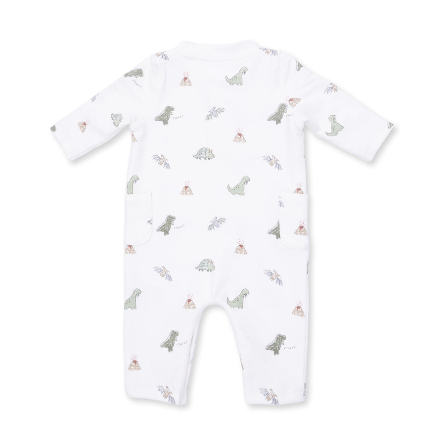 French Terry Uni Romper - Dinos