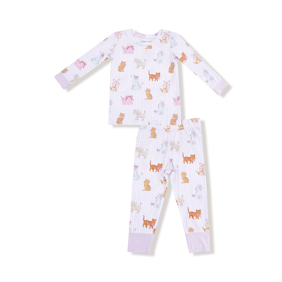 Long Sleeve Bamboo Loungewear Set - Fancy Pets