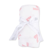Bamboo Swaddle Blanket -  Pretty Bows