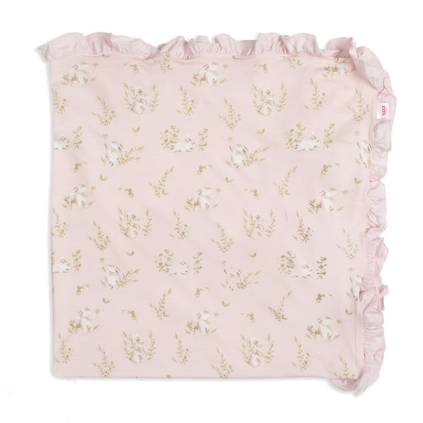 Ruffle Modal Baby Blanket - Pink Hoppily Ever After