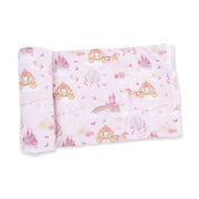 Bamboo Swaddle Blanket -  Princess Unicorns and Castle