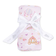 Bamboo Swaddle Blanket -  Princess Unicorns and Castle