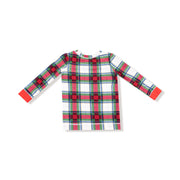 Long Sleeve Bamboo Loungewear Set - Holiday Plaid