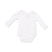 Long Sleeve Bodysuit -  Little Horseshoes - Pink