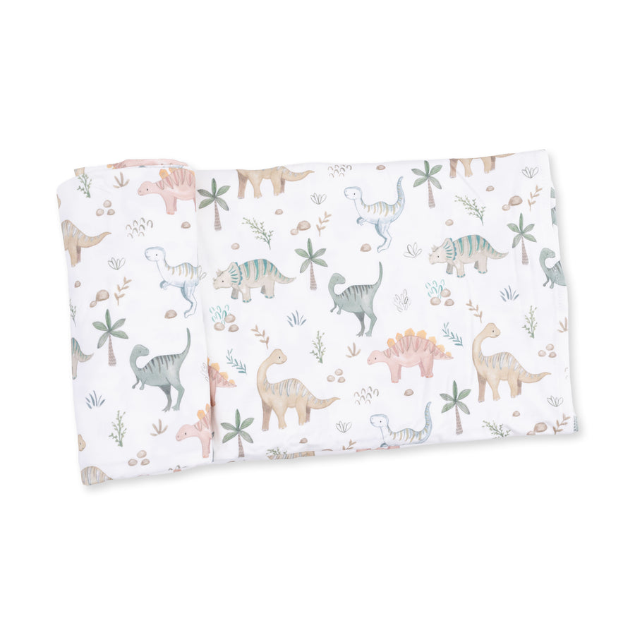 Bamboo Swaddle Blanket -  Sweet Baby Dinos