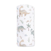 Bamboo Swaddle Blanket -  Sweet Baby Dinos