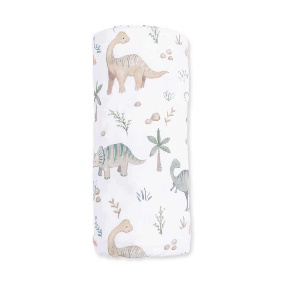 Bamboo Swaddle Blanket -  Sweet Baby Dinos