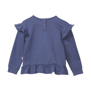 Ruffle Sweatshirt - Vintage Indigo Love