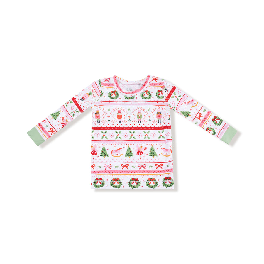 Long Sleeve Bamboo Loungewear Set - Sugar Plum Fairy - Nutcracker Fair Isle